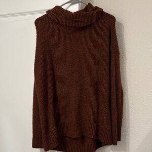 Old Navy Rich Brown Cowl Neck Sweater